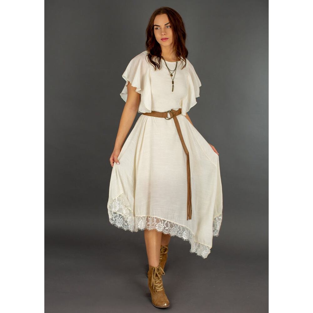 Joyfolie Mia Joy  Lakynn Dress in Gardenia Women’s Size XS